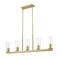 Z-Lite Titus 5 Light Linear Chandelier, 5in. W x 12in. H, Modern Gold 826-5L-MGLD - alternate 5